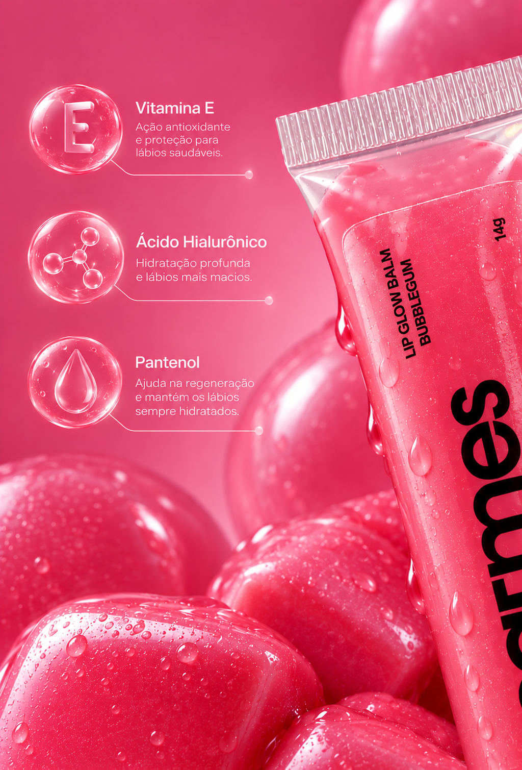 lip glow balm Bubblegum 14g
